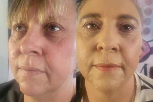 Mini Makeover 14 Dec 2024 <br> <br>Beautiful client: Gerda, <br> <br>Products applied: <br>Radiant Image Day & Night Cream, <br>Liquid Primer <br>Foundation; Alabaster - Serum <br>Vanill..