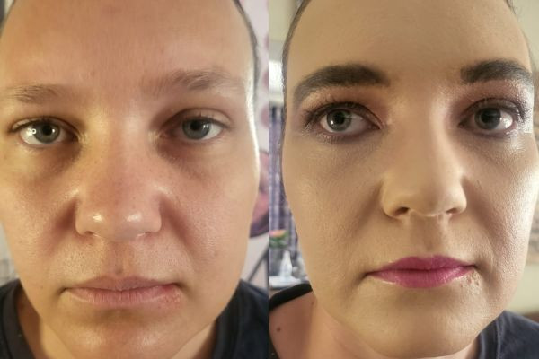 Mini Makeover 14 Dec 2024 <br> <br>Beautiful client: Joey <br> <br>Products applied: <br>Radiant Image Day & Night Cream, <br>Liquid Primer <br>Foundation; Fair - Serum <br>Vanilla Icing..